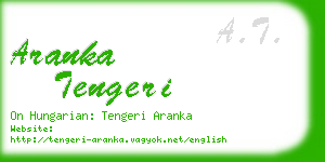 aranka tengeri business card